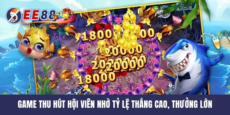 Game thu hút hội viên nhờ tỷ lệ thắng cao, thưởng lớn