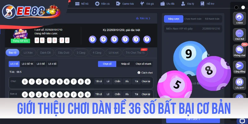 Giới thiệu cách chơi dàn đề 36 số bất bại cơ bản