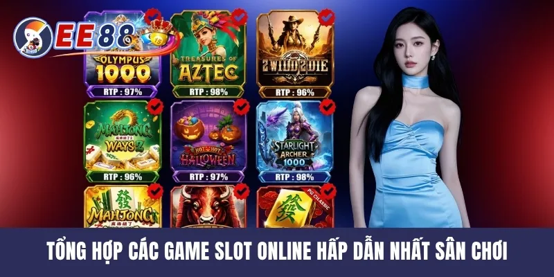 Tổng hợp các game slot online hấp dẫn nhất sân chơi