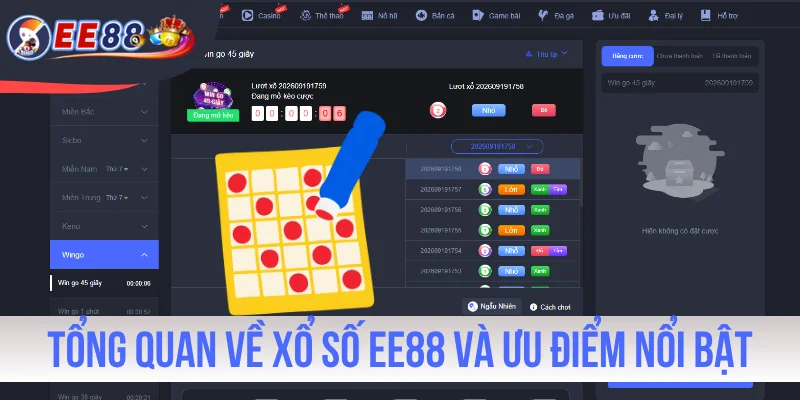 Tổng quan về xổ số EE88 và ưu điểm nổi bật